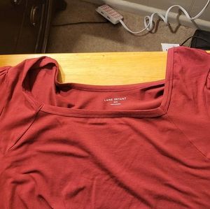 Long sleeve blouse. Lane Bryant 22/24. Burnt red